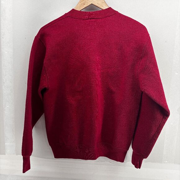 Vintage University of Denver Russell Athletic Made in USA Medium Red Sweatshirt - Picture 4 of 5